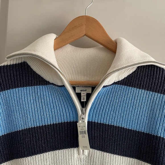 🆕 Aerie Beyond Quarter Zip Sweater - Picture 3 of 5